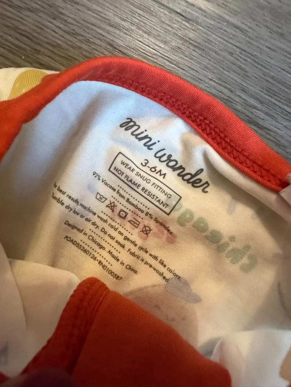 NEW Alice & Wonder Chicago High Five Ruffle Footie - Pizza & Hot Dogs 3-6 Months